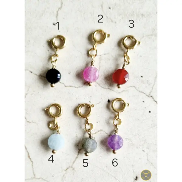 Charms perles pierres naturelles