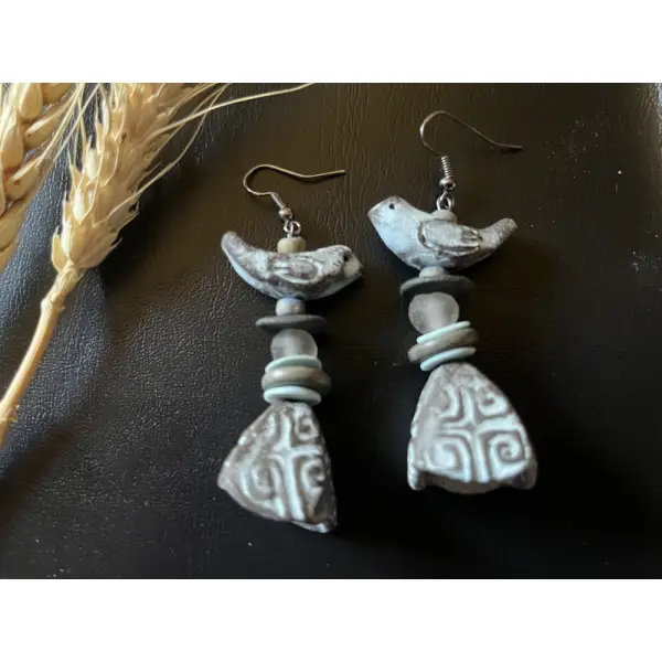 Oiseaux de céramique, création artisanale