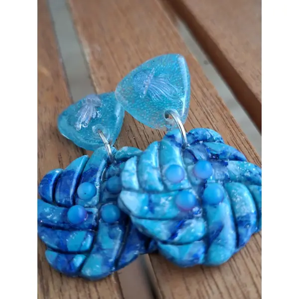 Boucles d'oreilles "eclat des profondeurs"