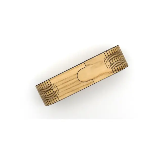 Etui à lunettes en marqueterie modèle fleur de lotus