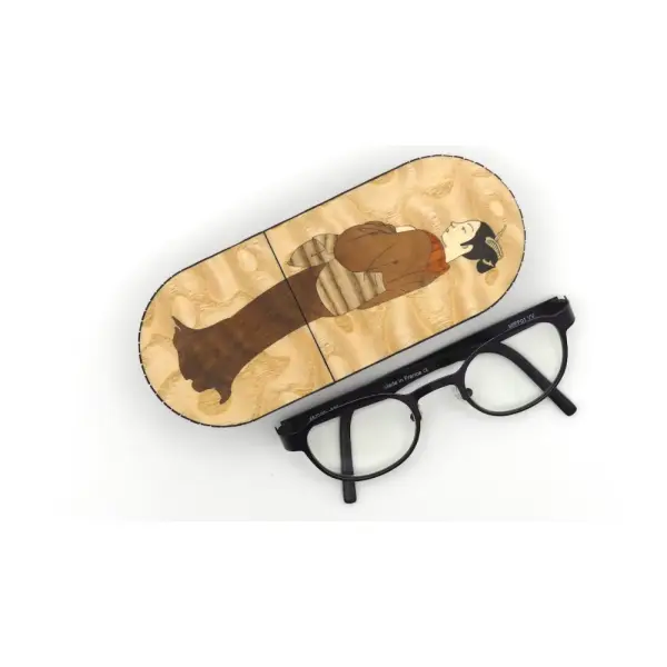Etui à lunettes en marqueterie modèle lady shinagawa