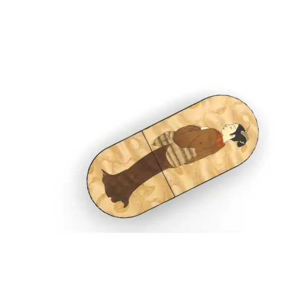 Etui à lunettes en marqueterie modèle lady shinagawa