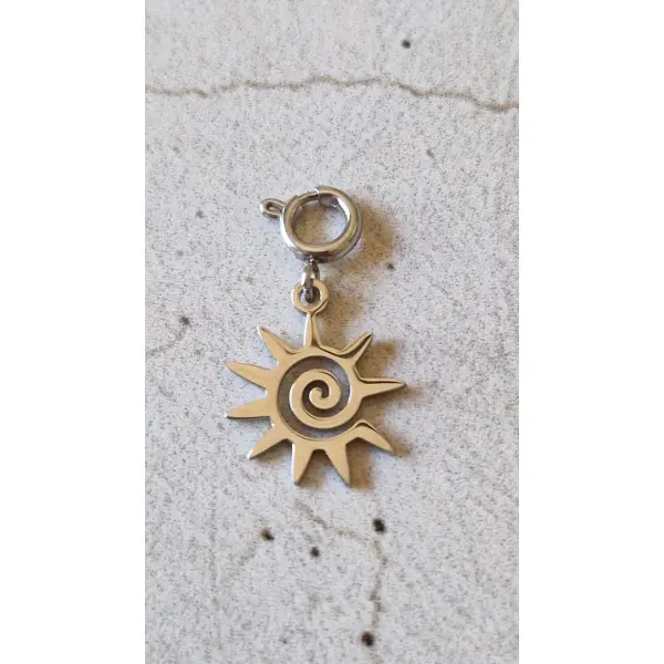 Charms en acier inoxydable argenté