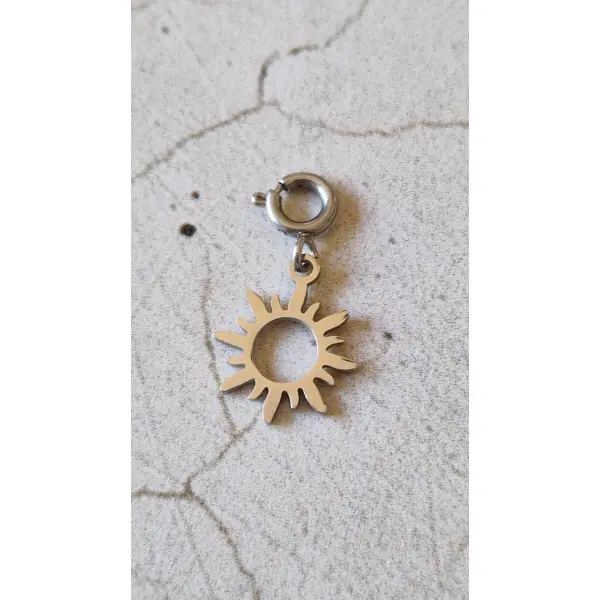 Charms en acier inoxydable argenté