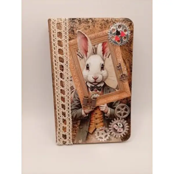 Carnet de notes "lapin gentleman steampunk"