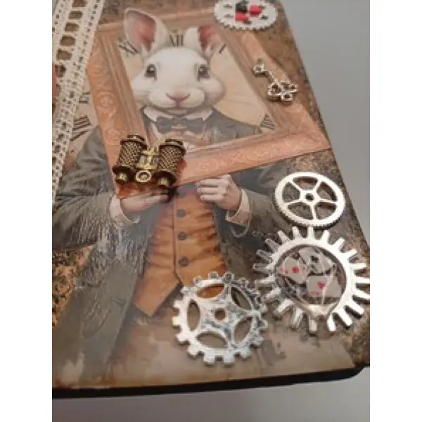 Carnet de notes "lapin gentleman steampunk"