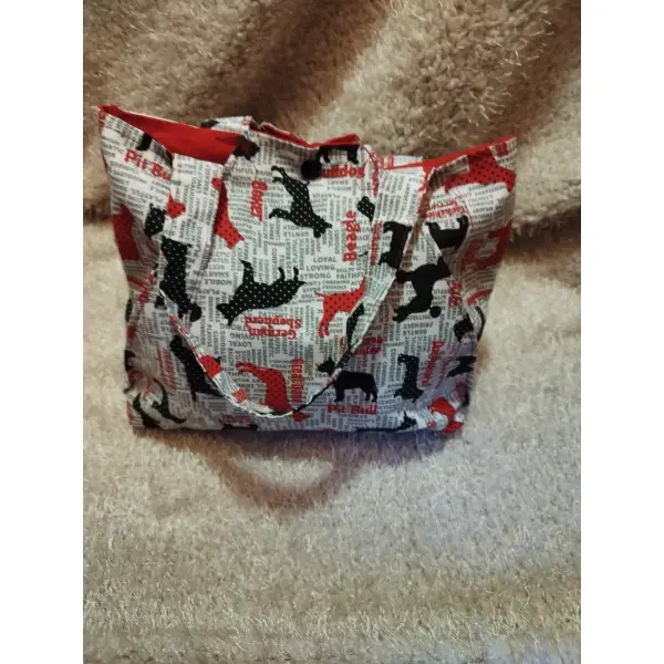 Sac cabas fourre-tout fait main -
