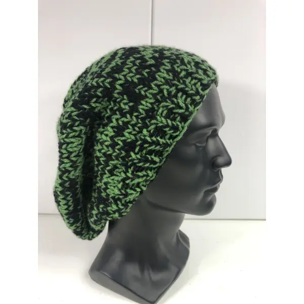 Bonnet homme tricoté main réf 6147