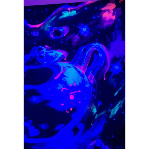 Tapestrie fluorescente cosmos
