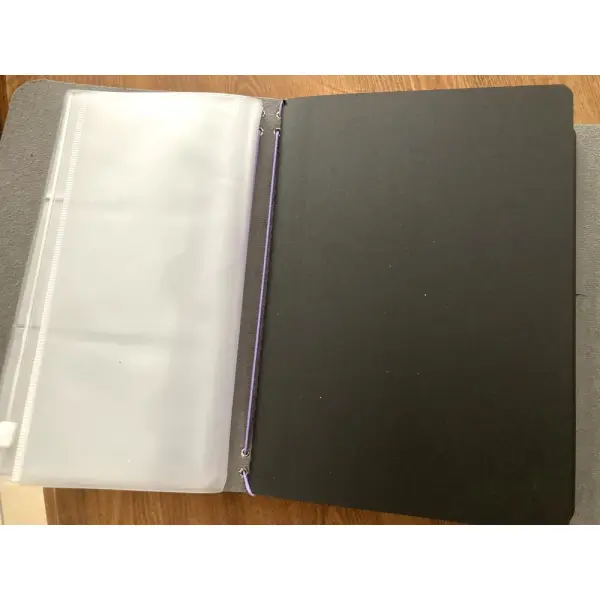 Organisateur noir – 2 carnets a5 & pochette zippée pochettes pour cartes