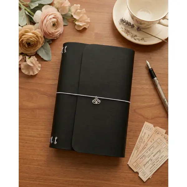 Organisateur noir – 2 carnets a5 & pochette zippée pochettes pour cartes