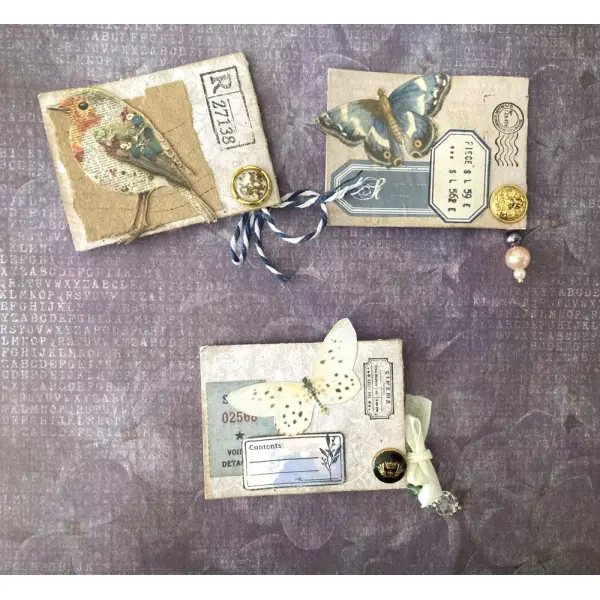 Lot de trombones altérés, décorés – décorations vintage