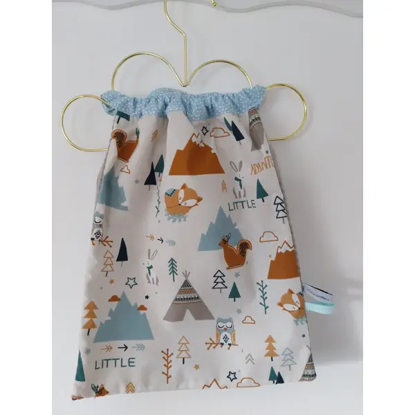 Serviette de cantine élastique, bavoir de cantine, maternelle