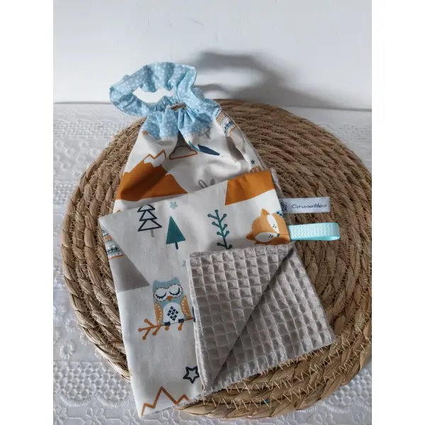 Serviette de cantine élastique, bavoir de cantine, maternelle