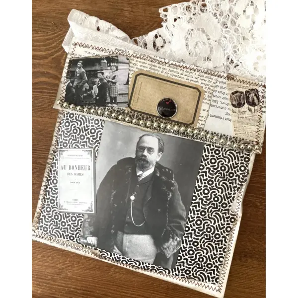 Lot d'embellissements cousus pour journaux indésirables