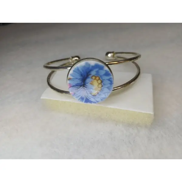 Bracelet réglable en vaisselle ancienne