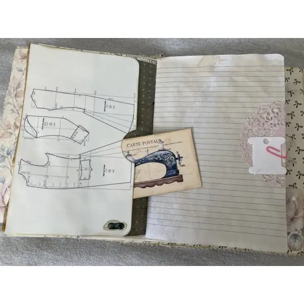 Journal décoratif - thème couture
