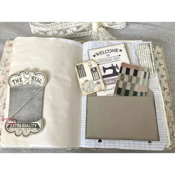 Journal décoratif - thème couture