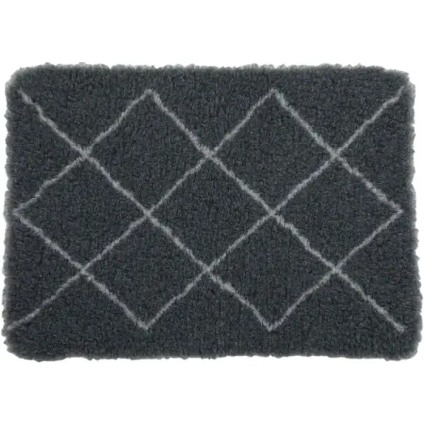 Tapis isolant berbère pour chien gris T.50 cm