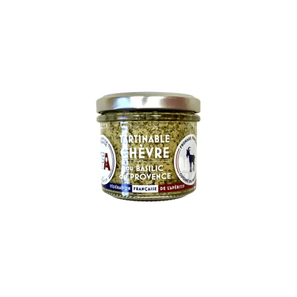 Tartinable chèvre au basilic de Provence - 90g