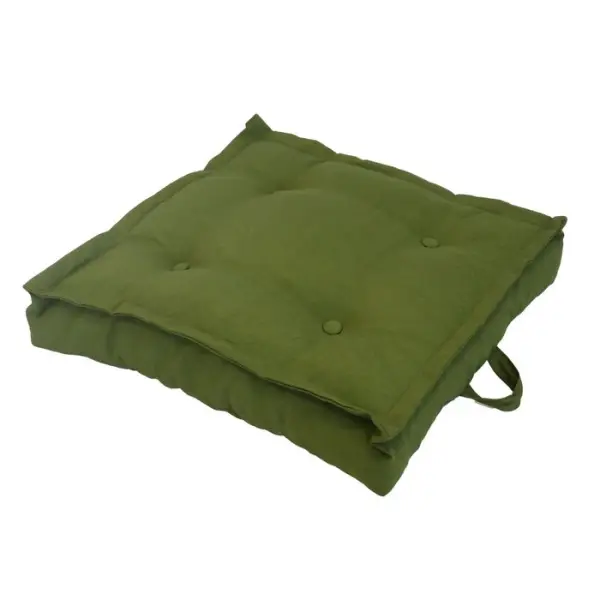 Coussin de sol Tatami T3 : coloris vert mousse, 66x66x15cm