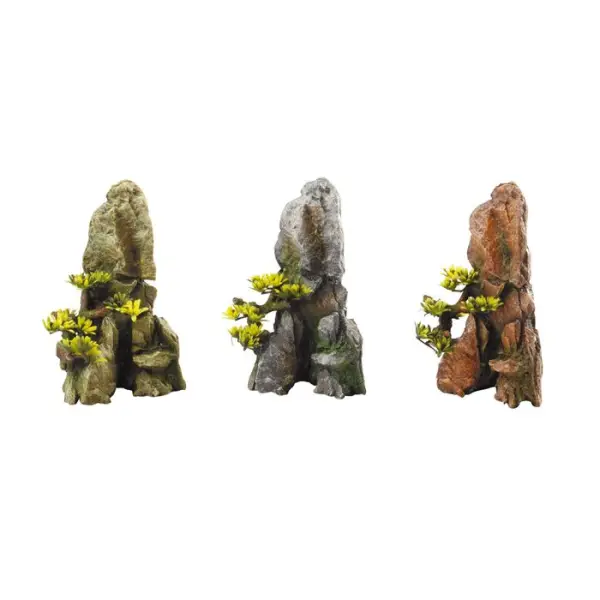 Bonsaï Slat pour décoration d'aquarium, coloris variable - H.17,2cm
