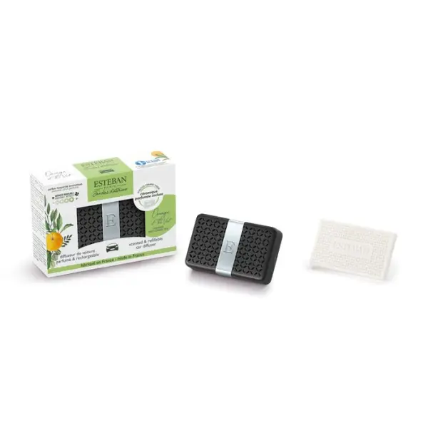Diffuseur de voiture rechargeable - Orange et thé vert