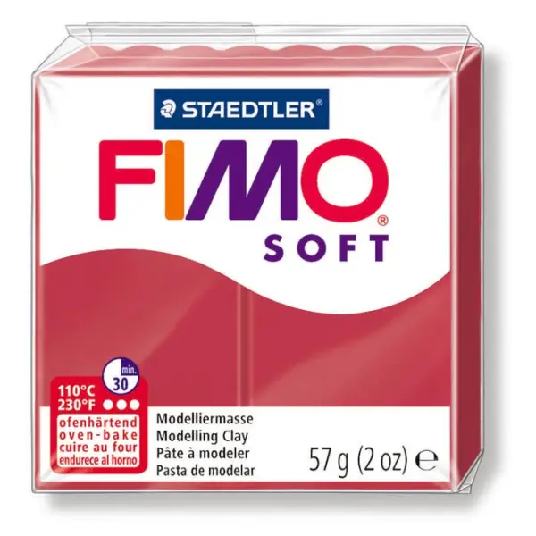 Pâte Fimo Soft, 57 g - Rouge