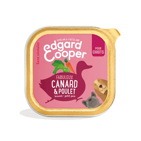 Patée canard & poulet pour chiot 300g