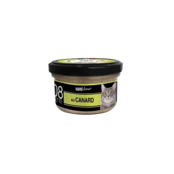 Pâtée Cuisinés pour chats n°8: canard, aux carottes et au riz - 80g