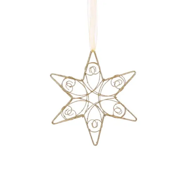 Suspension de Noël : étoile ajourée - D.20cm