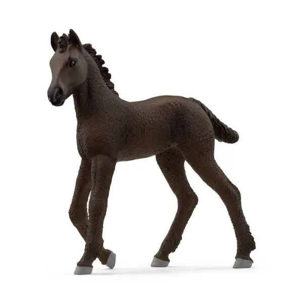 Figurine en plastique Poulain frison L. 8.0 l. 3.0 H. 9.0cm