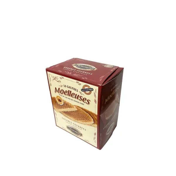 10 gaufres moelleuses fourrées, saveur vergeoise - 200g