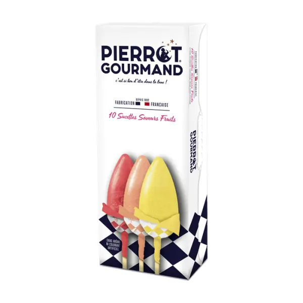 Assortiment de sucettes aux saveurs fruitées - x10