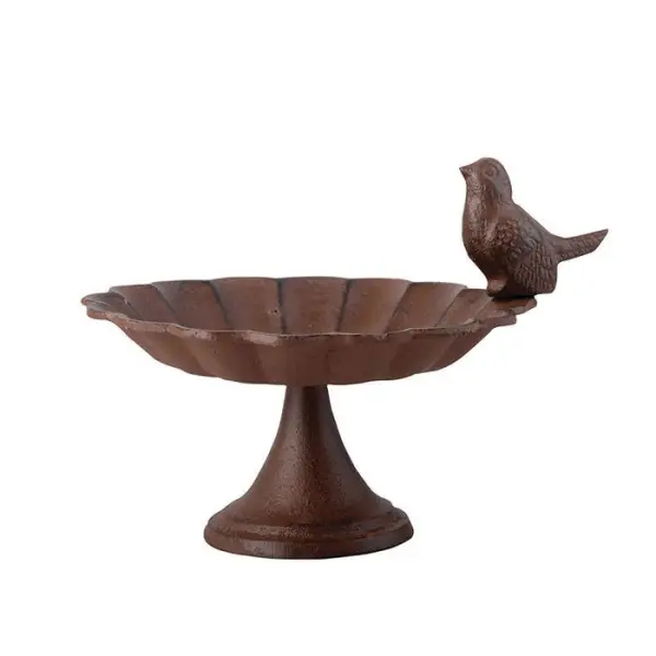 Bain à oiseaux, en fonte L. 19,2 cm