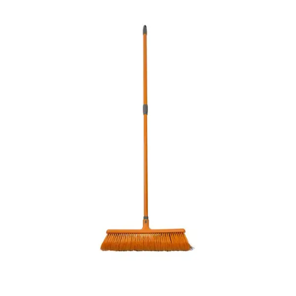 Balai de cantonnier, coloris marron - l.40xH.140cm