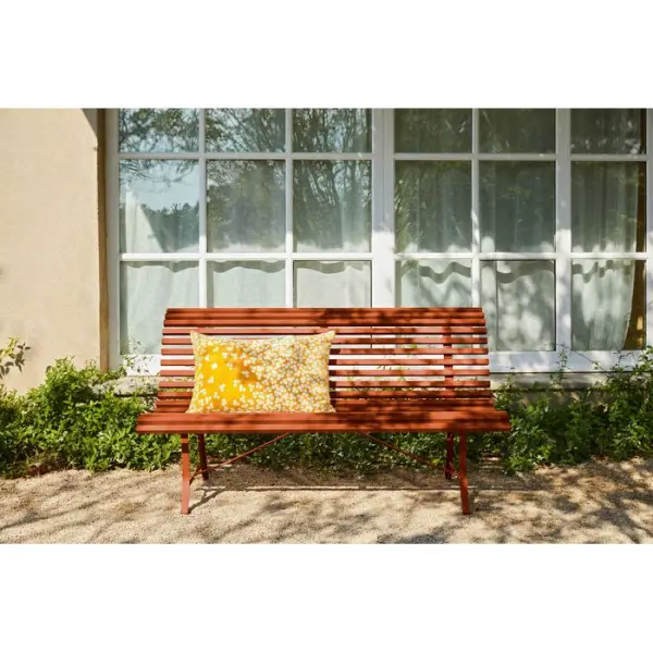 Banc Louisiane, coloris orange confite