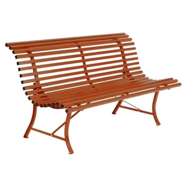 Banc Louisiane, coloris orange confite