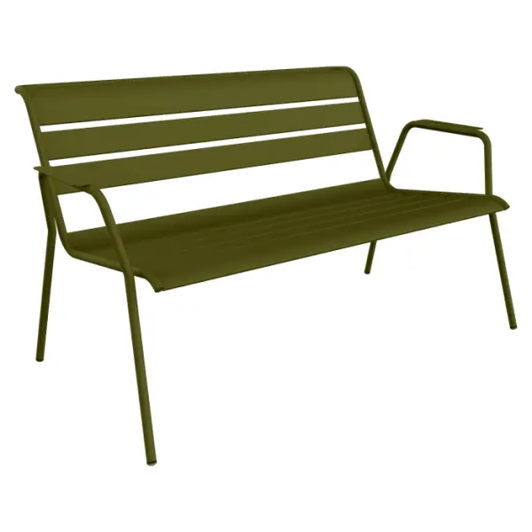 Banquette Monceau, coloris pesto - 76X128 H71cm