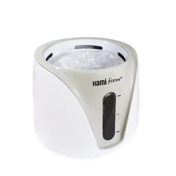 Bar à Eau-Fontaine Silencieuse, blanc - L. 15.6 x l. 20 x H. 20 cm
