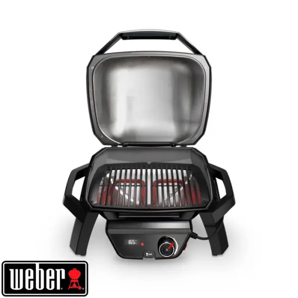 Barbecue électrique PULSE 1000 en aluminium noir - 60,53x53,52x68 cm