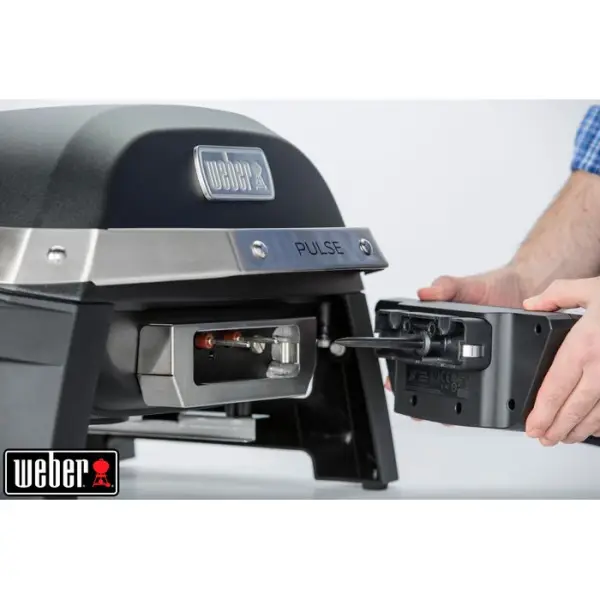Barbecue électrique PULSE 1000 en aluminium noir - 60,53x53,52x68 cm