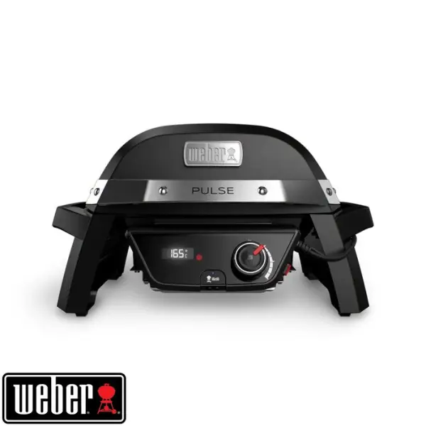 Barbecue électrique PULSE 1000 en aluminium noir - 60,53x53,52x68 cm