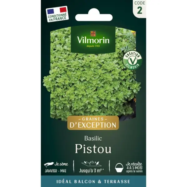 Graines de basilic Pistou en sachet