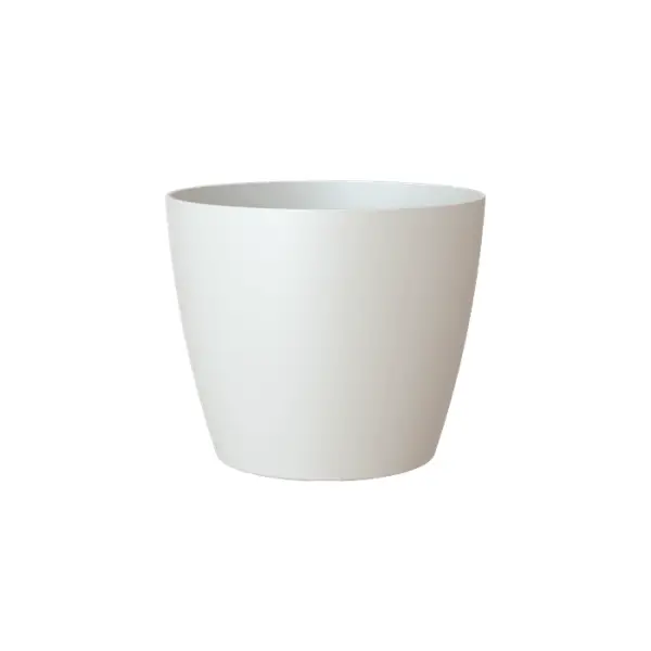 Cache-pot d'intérieur en plastique San Remo blanc Ø14cm