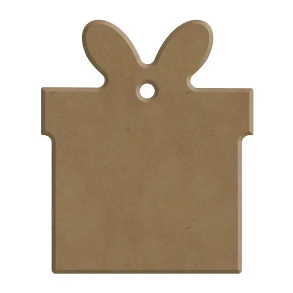 Forme en médium- Cadeau 6 mm 6 x 7 cm