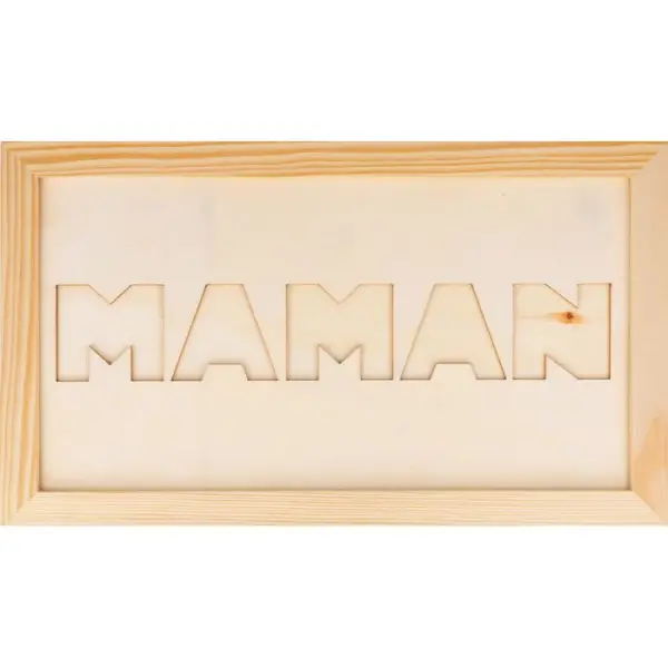 Cadre en bois à décorer Maman