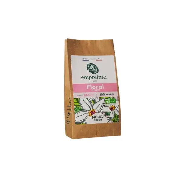 Café floral, moulu bio 200g