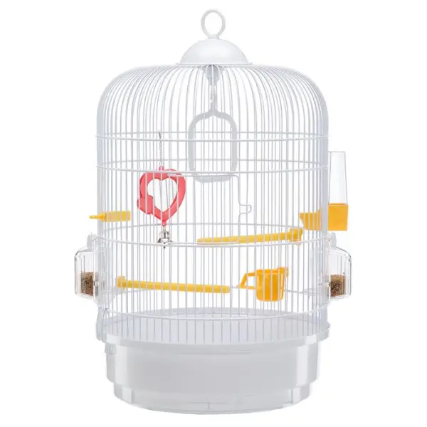 Cage Régina blanche pour oiseaux Ø32,5 x 49 cm
