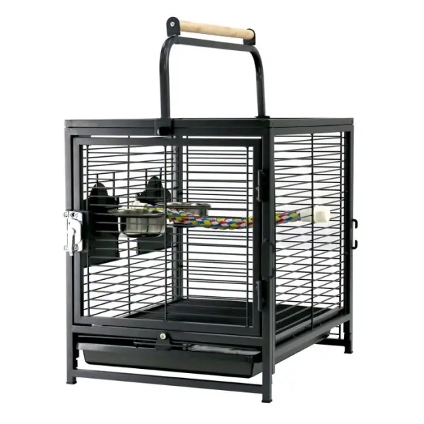 Cage transport oiseaux/perroquets 2 en 1